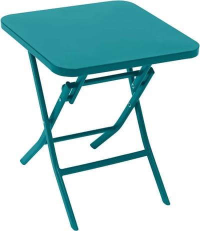 Hespéride Luxe Bistrobijzettafel - Greensboro bijzettafel - Eendblauw - 40x40x45cm