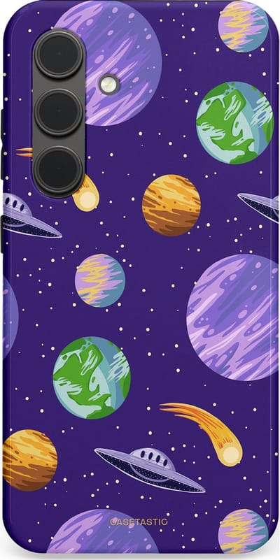Casetastic Hoesje Geschikt voor Samsung S24 - Stijlvolle Beschermende Duo-layer Case - Ufo verkeer