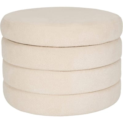 Hocker Ostanli bouclé met opbergruimte | Housecraft Living