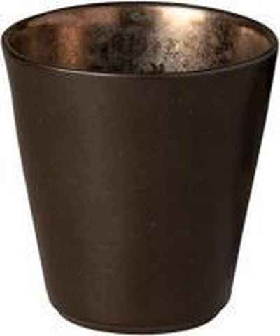 Costa Nova - servies - beker zonder oor Lagoa zwart - 0,34L - aardewerk - H 10 cm