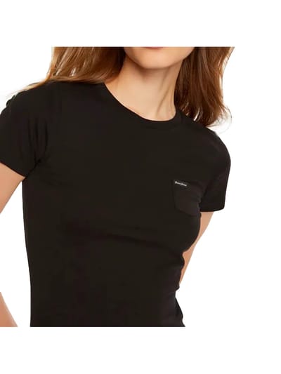 Guess Jeans Gj Slim Pkt T-shirt Met Korte Mouwen Zwart S Vrouw