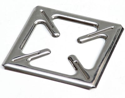 Vlamverdeler Edelstaal 9,5x9,5 cm - Warmteverspreider - Vlambeschermer - Sudderplaat