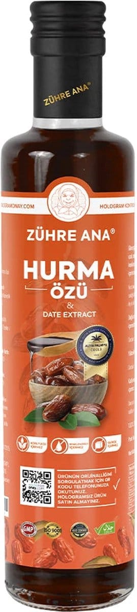 Zühre Ana Premium Dadelsiroop 350 gr - Natuurlijk, Voedzaam en Heerlijk