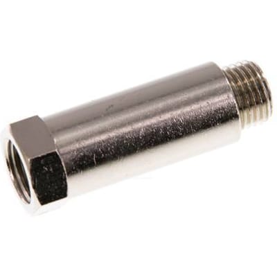 G 1/4'' F/M Vernikkeld Messing Verlengstuk 16 Bar - 43 mm [2 Stuks]