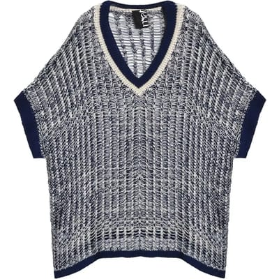 V-hals gebreide damespull Mat Fashion