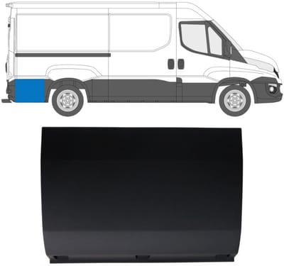 Achterste zijlijst achter wiel sierlijst voor Iveco Daily 2014-2019