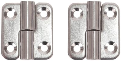Dailygoods - 2 stuks verwijderbare scharnieren 1,5 inch, roestvrij staal, opvouwbaar, verwijderbaar scharnier voor linkshandige gebruikers