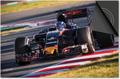 Inductie beschermer 60x60 - afdekplaat inductie mat - Dietrix Kookplaat beschermer - Exclusief - Sport - Max Verstappen F1 Auto Kleur