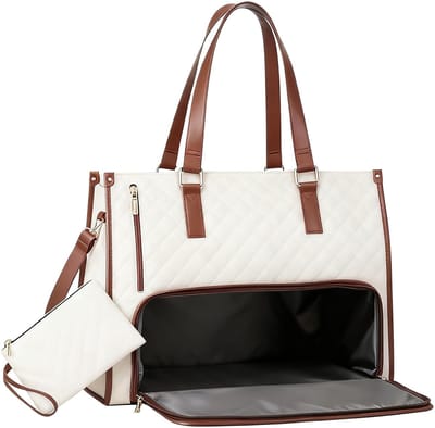 Dailygoods- Lunchtas 2-in-1 - Schoudertas met grote inhoud - Multifunctionele handtas - Ideaal voor dames - Geïsoleerde vakken - PU/Polyester materiaal