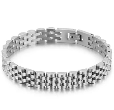 Actie4you® - Heren Armband - Horlogeband Stijl - Zilver kleurig - Staal - 15mm - Schakelarmband - Armbanden - Jubilee Bracelet - President Bracelet - Zilver
