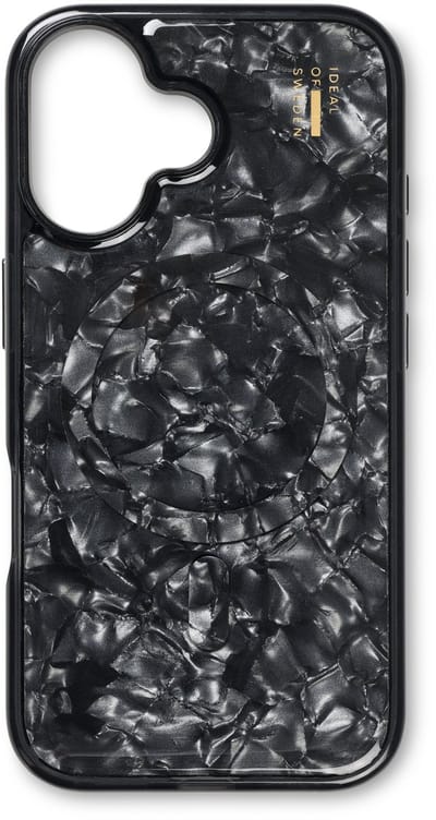 iDeal of Sweden Pearlised Case met magnetische ring geschikt voor iPhone 16 Black