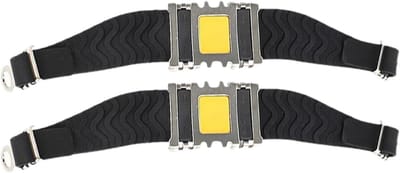 IJsprofielen voor Schoenen - Schoenijzers Stijgijzers - Veilig Lopen - Met Stalen Spikes - One Size - Zwart