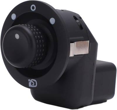 SnelShoppen - Zijkant Spiegel Schakelaar voor Clio MK4 2012+ - 8200676529 - Zwart - Hoogwaardige Spiegel Verstelknop - Vervangingsonderdeel