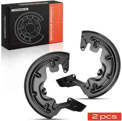Frankberg 2x stofplaat remschijf vooras beide zijden voor Renault