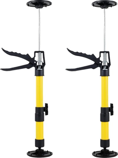 Pack of 2 Ceiling Brackets - Mounting Brackets - One-Handed Support - Telescopic Support 50 - 115 cm - Load Capacity up to 30 kg - Scaffolding - Telescopic Rod - Cat Net - Supports - Height Adjustable - Huishoudelijk Gebruik - Meubelmontage