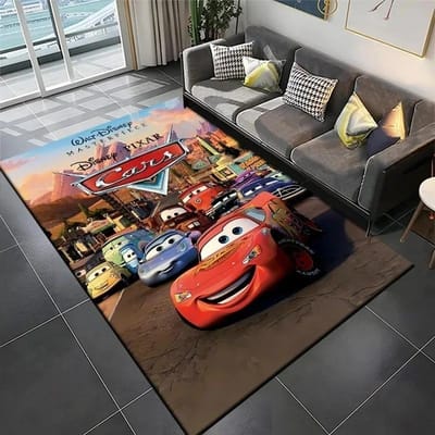 Disney Bliksem McQueen Auto Print Tapijt Kind Woonkamer Spel Antislip Zacht Entree Vloermat Slaapkamer Huisdecoratie Kleed 50x80cm