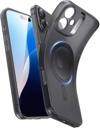 ESR Zero Clear HaloLock Geschikt voor Apple iPhone 16 - Hoesje Compatibel met MagSafe - Back Cover met Magneet - Frosted Black