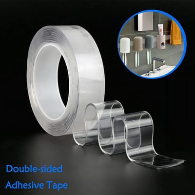 2m wasbaar herbruikbare dubbelzijdig super kleverige gel grip non-trace tape roll