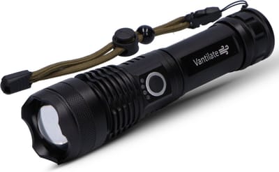 Zaklamp - Op batterijen - LED Oplaadbaar - Militaire - 10.000 mAh - 2.500 LUMEN - Zoom Functie - USB-C Oplaadbaar - Langere levensduur