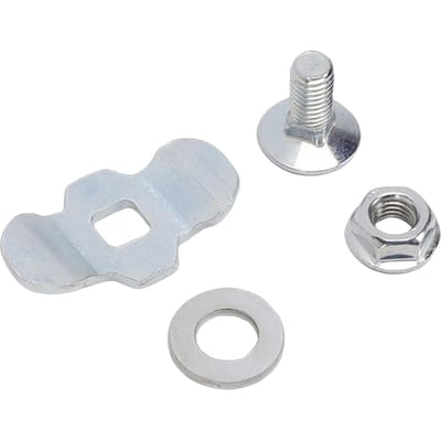 8 PIÈCES Raccords Goujons Filetés pour Rail en L M8x20 Capacité de Charge 6000lb Goujons Filetés à Double Oreille Écrous Argent argenté