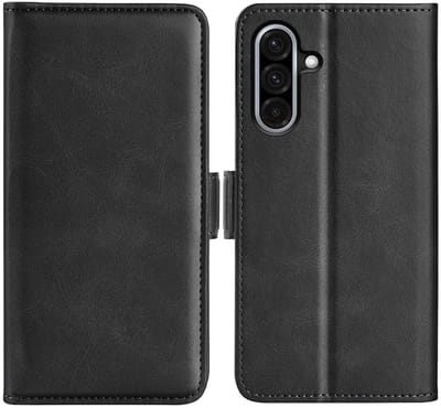 MobyDefend Hoesje - Geschikt voor Samsung Galaxy A36 / Galaxy A56 - Luxe Wallet Book Case (Sluiting Zijkant) - Zwart