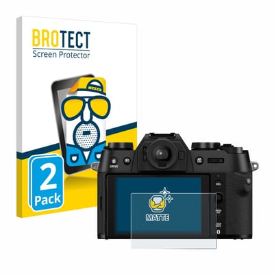 BROTECT - Screenprotector voor Fujifilm X-T50 - Folie Beschermfolie matte 2 Stuks