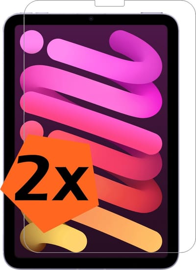 Screenprotector - 2 Stuks - Geschikt voor Apple iPad Mini 6 (2021) - 8.3 inch - 6e Generatie - Extra Sterk - Gehard Glas - Beschermglas - Tempered Glass - Screen Protector