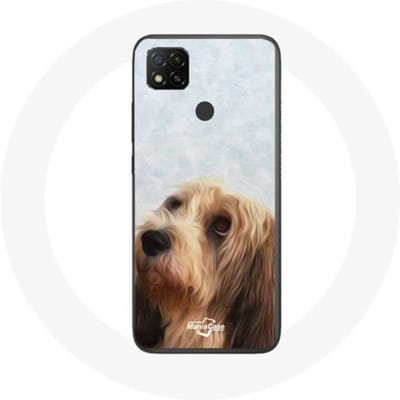Hoesje - Xiaomi - Redmi 9C - Flexibel - Zwart - Petit Basset Griffon Vendéen