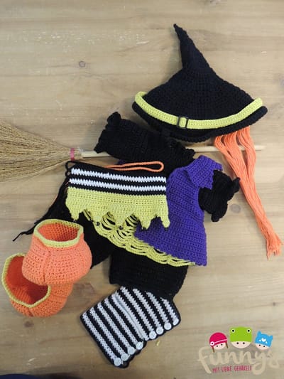 Haakpakket XXL Funny kledingset Witch Carry