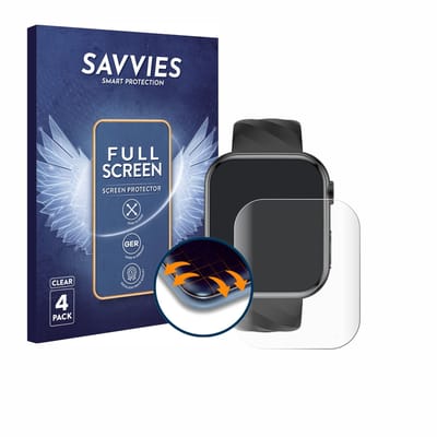 Savvies - Screenprotector voor Lgnitek MT500 1.97" - Folie Beschermfolie transparant volledig dekking 4 Stuks