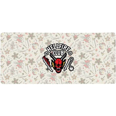 Stranger Things Hellfire Club Icons Gaming Mouse Mat - Large