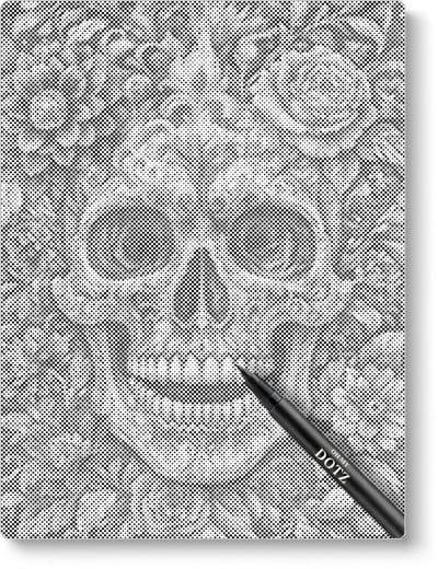Doodshoofd | Dot painting | 50x60cm  Meest gekozen | Dot painting | Oh My Dotz | Dots stippen | Diamond painting & Schilderen op nummer alternatief | Happy hobby