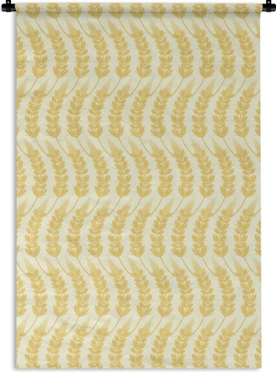 Wandkleed - Wanddoek - Graan - Patronen - Waves - 60x90 cm - Wandtapijt