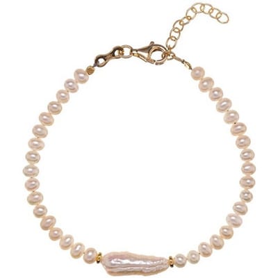 ALISIA AL5190.01.000 GOLD-PLATED ARMBAND MET PARELS 1 STUK