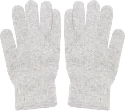 Dames handschoenen van extra zacht wol - grijs