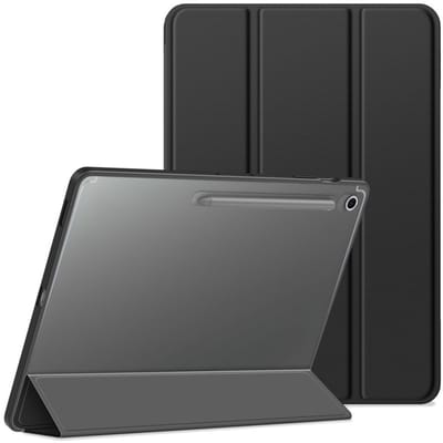 Dux Ducis Tablethoes geschikt voor Samsung Galaxy Tab S10 FE Plus Hoesje - Toby Tri-Fold Book Case met Wake/Sleep - Zwart
