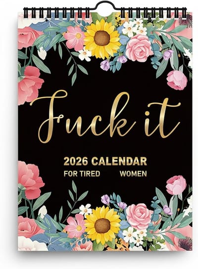 longziming -Kalender – 2026 Wandkalender voor Vrouwen – Humoristische Dameskalender met Grappige Quotes – Compact & Praktisch – Voor Planning en Dagelijkse Organisatie