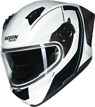 Nolan N60-6 Sport Mesmerico 341 Wit Zwart Metal Integraalhelm - Maat S - Helm