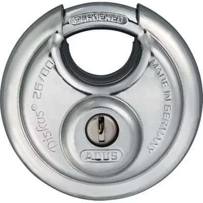 Abus Discusslot Met Sleutel Tkdi37/80 - Roestvrij Staal Hoge Veiligheid - Diameter 80mm