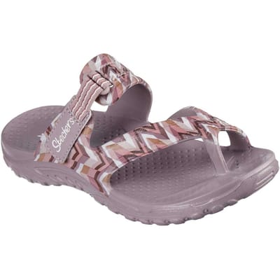 Skechers Reggae-sandalen met zigzagpatroon voor dames (Veelkleurig/Roze)