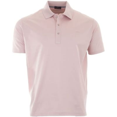 Paul & Shark Polo Silver Collection Double Mercerised Cotton Jersey Licht Roze / male