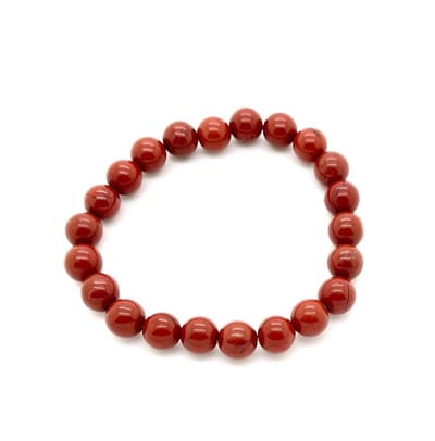 Rode jaspis edelsteen armband 8 mm maat 18 beschermende steen voor je basis chakra