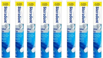 Steradent Reinigingstabletten - Active Plus 8 x 30 Tabletten