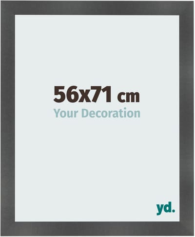 Your Decoration - Fotolijst 56x71 cm - MDF - Zwart Mat - Pisa