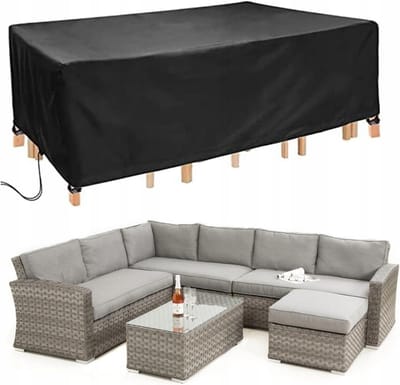 Merkloos Tuinmeubelhoes Waterdicht 280x204x90cm Zwart