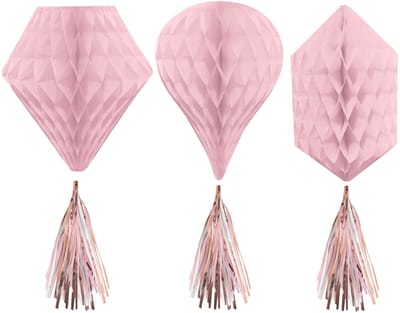 Amscan Lampionnen Lichtroze 30 Cm 3 Stuks
