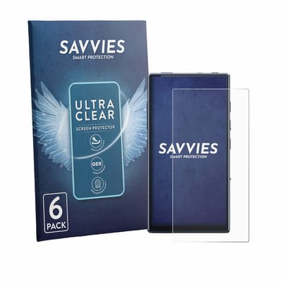Savvies - Screenprotector voor FiiO M33 R2R - Folie Beschermfolie transparant 6 Stuks