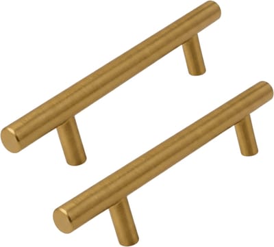 2X Handgreep 128mm RVS Goud – Greepjes - Handgreep - Handgrepen keukenkastjes - Handvatten - Meubelgreep Goud - Handgrepen voor deurtjes