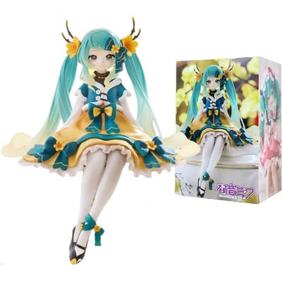 Origineel Model FuRyu Noodle Stopper Hatsune Miku 14cm Bloemenfee Winterjasmijn/Anemoon Figuur Anime Figuur Collectie Cadeaus