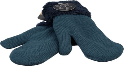 Dames Wanten Super Soft - Gebreid - Dubbel Gevoerd - Donker Blauw